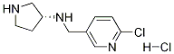 (6-Chloro-pyridin-3-ylmethyl)-(R)-pyrrolidin-3-yl-amine hydrochloride Struktur