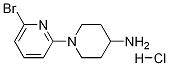 6'-Bromo-3,4,5,6-tetrahydro-2H-[1,2']bipyridinyl-4-ylamine hydrochloride Struktur