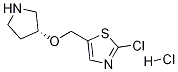 2-Chloro-5-((R)-pyrrolidin-3-yloxymethyl)-thiazole hydrochloride Struktur