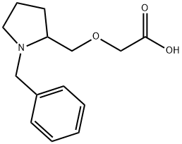 (1-Benzyl-pyrrolidin-2-ylMethoxy)-acetic acid Struktur