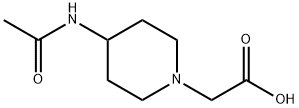 (4-AcetylaMino-piperidin-1-yl)-acetic acid Struktur