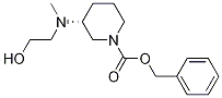 (R)-3-[(2-Hydroxy-ethyl)-Methyl-aMino]-piperidine-1-carboxylic acid benzyl ester Struktur