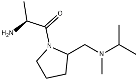 (S)-2-AMino-1-{2-[(isopropyl-Methyl-aMino)-Methyl]-pyrrolidin-1-yl}-propan-1-one Struktur