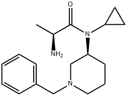 (S)-2-AMino-N-((S)-1-benzyl-piperidin-3-yl)-N-cyclopropyl-propionaMide Struktur