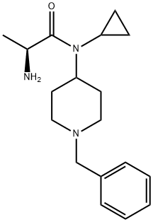 (S)-2-AMino-N-(1-benzyl-piperidin-4-yl)-N-cyclopropyl-propionaMide Struktur