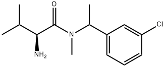 (S)-2-AMino-N-[1-(3-chloro-phenyl)-ethyl]-3,N-diMethyl-butyraMide Struktur