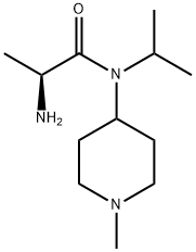 (S)-2-AMino-N-isopropyl-N-(1-Methyl-piperidin-4-yl)-propionaMide Struktur