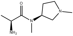 (S)-2-AMino-N-Methyl-N-((S)-1-Methyl-pyrrolidin-3-yl)-propionaMide Struktur