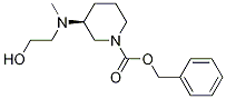 (S)-3-[(2-Hydroxy-ethyl)-Methyl-aMino]-piperidine-1-carboxylic acid benzyl ester Struktur