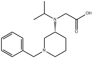 [((R)-1-Benzyl-piperidin-3-yl)-isopropyl-aMino]-acetic acid Struktur