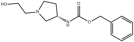 [(S)-1-(2-Hydroxy-ethyl)-pyrrolidin-3-yl]-carbaMic acid benzyl ester Struktur