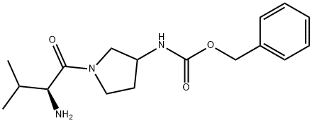 [1-((S)-2-AMino-3-Methyl-butyryl)-pyrrolidin-3-yl]-carbaMic acid benzyl ester Struktur