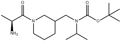 [1-((S)-2-AMino-propionyl)-piperidin-3-ylMethyl]-isopropyl-carbaMic acid tert-butyl ester Struktur