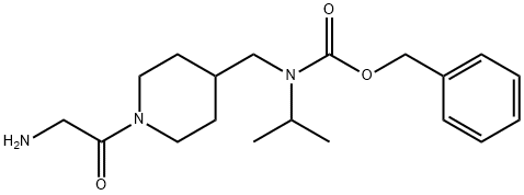 [1-(2-AMino-acetyl)-piperidin-4-ylMethyl]-isopropyl-carbaMic acid benzyl ester Struktur