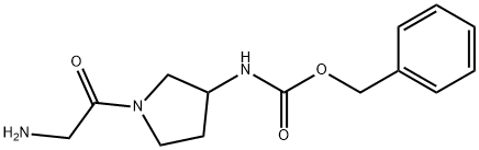 [1-(2-AMino-acetyl)-pyrrolidin-3-yl]-carbaMic acid benzyl ester Struktur