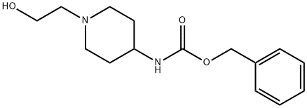 [1-(2-Hydroxy-ethyl)-piperidin-4-yl]-carbaMic acid benzyl ester Struktur