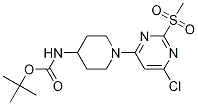 [1-(6-Chloro-2-Methanesulfonyl-pyriMidin-4-yl)-piperidin-4-yl]-carbaMic acid tert-butyl ester Struktur