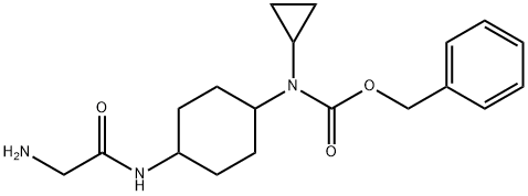 [4-(2-AMino-acetylaMino)-cyclohexyl]-cyclopropyl-carbaMic acid benzyl ester Struktur