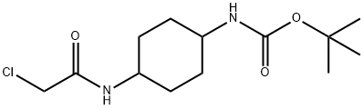 [4-(2-Chloro-acetylaMino)-cyclohexyl]-carbaMic acid tert-butyl  ester Struktur