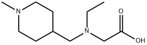 [Ethyl-(1-Methyl-piperidin-4-ylMethyl)-aMino]-acetic acid Struktur