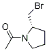 1-((S)-2-BroMoMethyl-pyrrolidin-1-yl)-ethanone Struktur