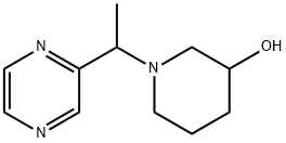 1-(1-Pyrazin-2-yl-ethyl)-piperidin-3-ol Struktur