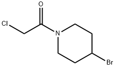 1-(4-BroMo-piperidin-1-yl)-2-chloro-ethanone Struktur