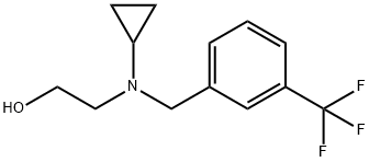 2-[Cyclopropyl-(3-trifluoroMethyl-benzyl)-aMino]-ethanol Struktur