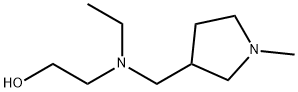 2-[Ethyl-(1-Methyl-pyrrolidin-3-ylMethyl)-aMino]-ethanol Struktur