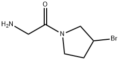 2-AMino-1-(3-broMo-pyrrolidin-1-yl)-ethanone Struktur