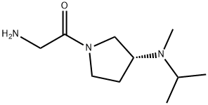 2-AMino-1-[(R)-3-(isopropyl-Methyl-aMino)-pyrrolidin-1-yl]-ethanone Struktur