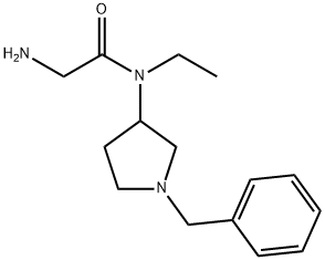 2-AMino-N-(1-benzyl-pyrrolidin-3-yl)-N-ethyl-acetaMide Struktur