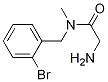 2-AMino-N-(2-broMo-benzyl)-N-Methyl-acetaMide Struktur