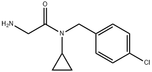 2-AMino-N-(4-chloro-benzyl)-N-cyclopropyl-acetaMide Struktur