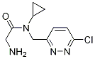 2-AMino-N-(6-chloro-pyridazin-3-ylMethyl)-N-cyclopropyl-acetaMide Struktur