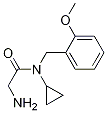 2-AMino-N-cyclopropyl-N-(2-Methoxy-benzyl)-acetaMide Struktur