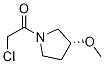 2-Chloro-1-((R)-3-Methoxy-pyrrolidin-1-yl)-ethanone Struktur