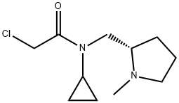 2-Chloro-N-cyclopropyl-N-((S)-1-Methyl-pyrrolidin-2-ylMethyl)-acetaMide Struktur