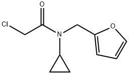 2-Chloro-N-cyclopropyl-N-furan-2-ylMethyl-acetaMide Struktur