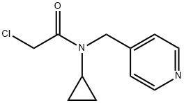 2-Chloro-N-cyclopropyl-N-pyridin-4-ylMethyl-acetaMide Struktur