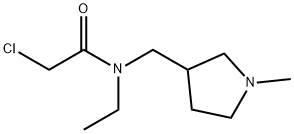 2-Chloro-N-ethyl-N-(1-Methyl-pyrrolidin-3-ylMethyl)-acetaMide Struktur