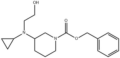 3-[Cyclopropyl-(2-hydroxy-ethyl)-aMino]-piperidine-1-carboxylic acid benzyl ester Struktur