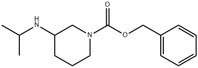 3-IsopropylaMino-piperidine-1-carboxylic acid benzyl ester Struktur