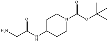 4-(2-AMino-acetylaMino)-piperidine-1-carboxylic acid tert-butyl ester Struktur