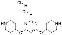 4,6-Bis-(piperidin-4-yloxy)-pyriMidine dihydrochloride Struktur