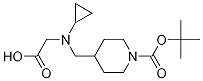 4-[(CarboxyMethyl-cyclopropyl-aMino)-Methyl]-piperidine-1-carboxylic acid tert-butyl ester Struktur