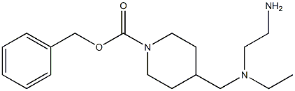 4-{[(2-AMino-ethyl)-ethyl-aMino]-Methyl}-piperidine-1-carboxylic acid benzyl ester Struktur