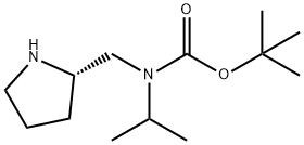 Isopropyl-(S)-1-pyrrolidin-2-ylMethyl-carbaMic acid tert-butyl ester Struktur