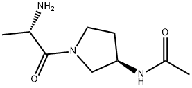 N-[(R)-1-((S)-2-AMino-propionyl)-pyrrolidin-3-yl]-acetaMide Struktur