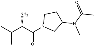 N-[1-((S)-2-AMino-3-Methyl-butyryl)-pyrrolidin-3-yl]-N-Methyl-acetaMide Struktur